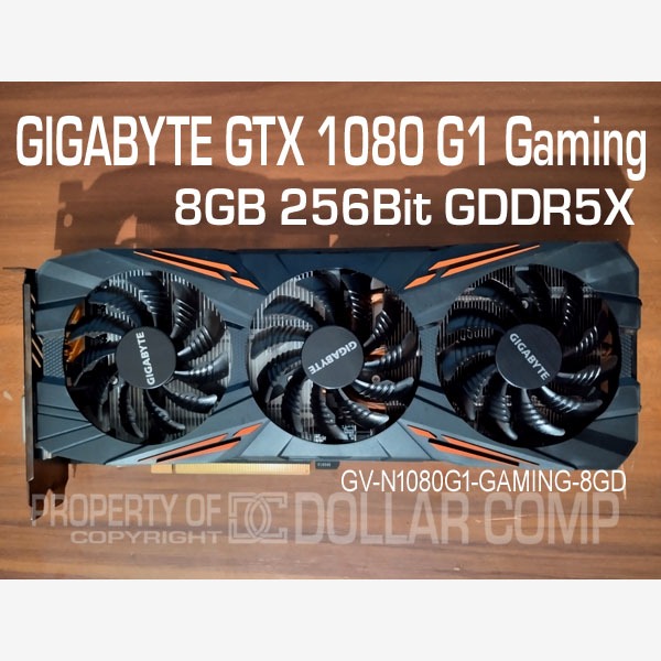 VGA CARD GPU NVIDIA GTX1080 GIGABYTE GTX 1080 G1 GAMING 8GB 256Bit GDDR5X tag GTX 1070Ti, RTX 2060, 