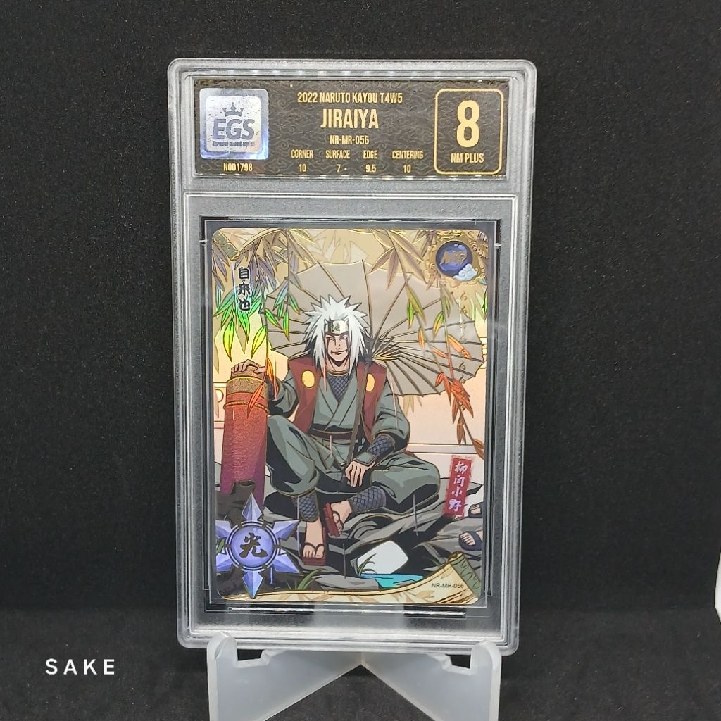 GRADED EGS Koleksi Kartu Naruto Kayou Original - MR Jiraiya T4W5 & CR Jiraiya T2W2 - Sannin Legendar