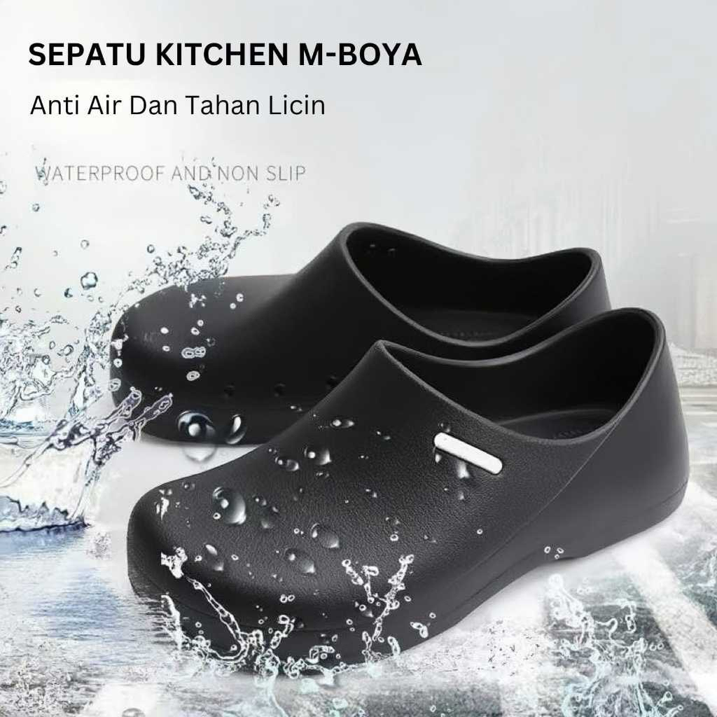 Sepatu kitchen anti slip - chef shoes mboya series