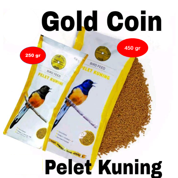 PAKAN BURUNG GOLD COIN MURAI ANIS KACER JALAK CUCAK HIJAU CUCAK JENGGOT ROYAL GOLD COIN KUNING CRUMB