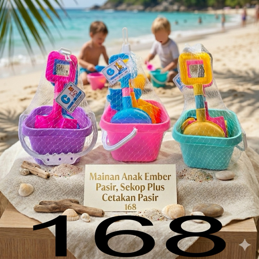 6/168  COD Mainan anak anak/ Mainan Pasir/ Ember Pasir / Mainan Cetakan Pasir / Mainan Pasir anak / 