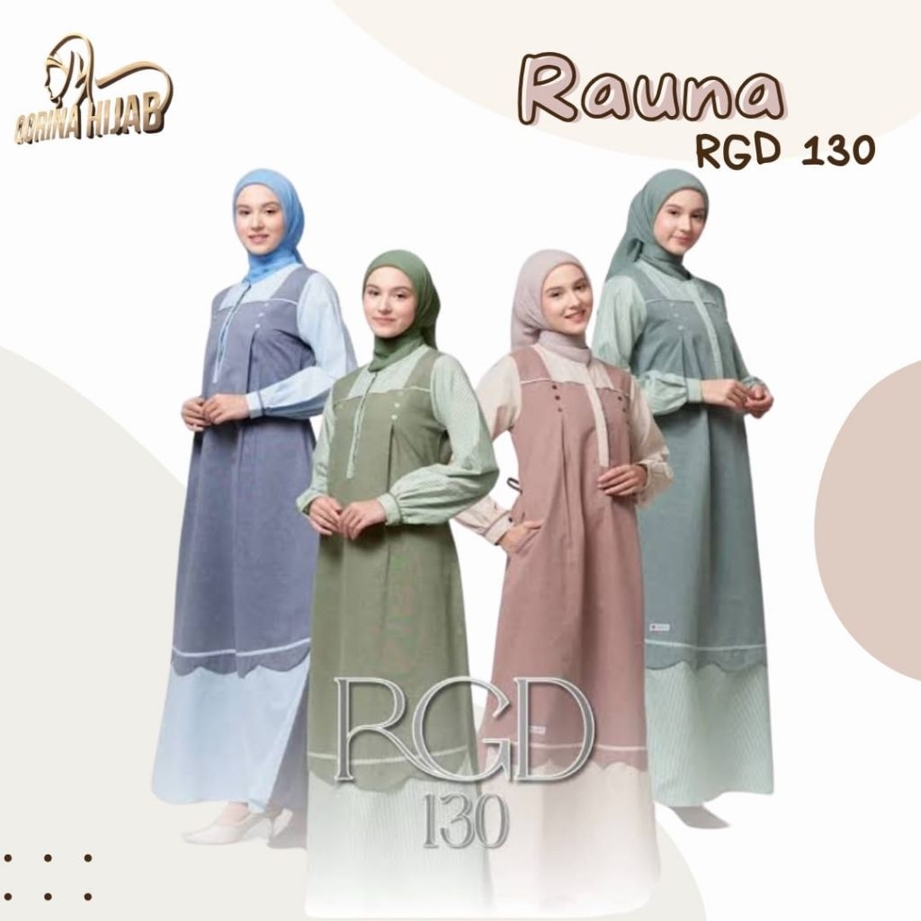 Rauna RGD 130/ Gamis Rauna RGD 130/ Rauna Pride 2026/ Gamis Rauna Terbaru/ Gamis Dewasa/ Gamis Remaj