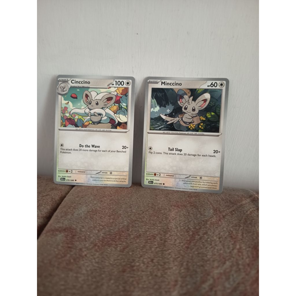 pokemon TCG English original common (minccino & cinccino)