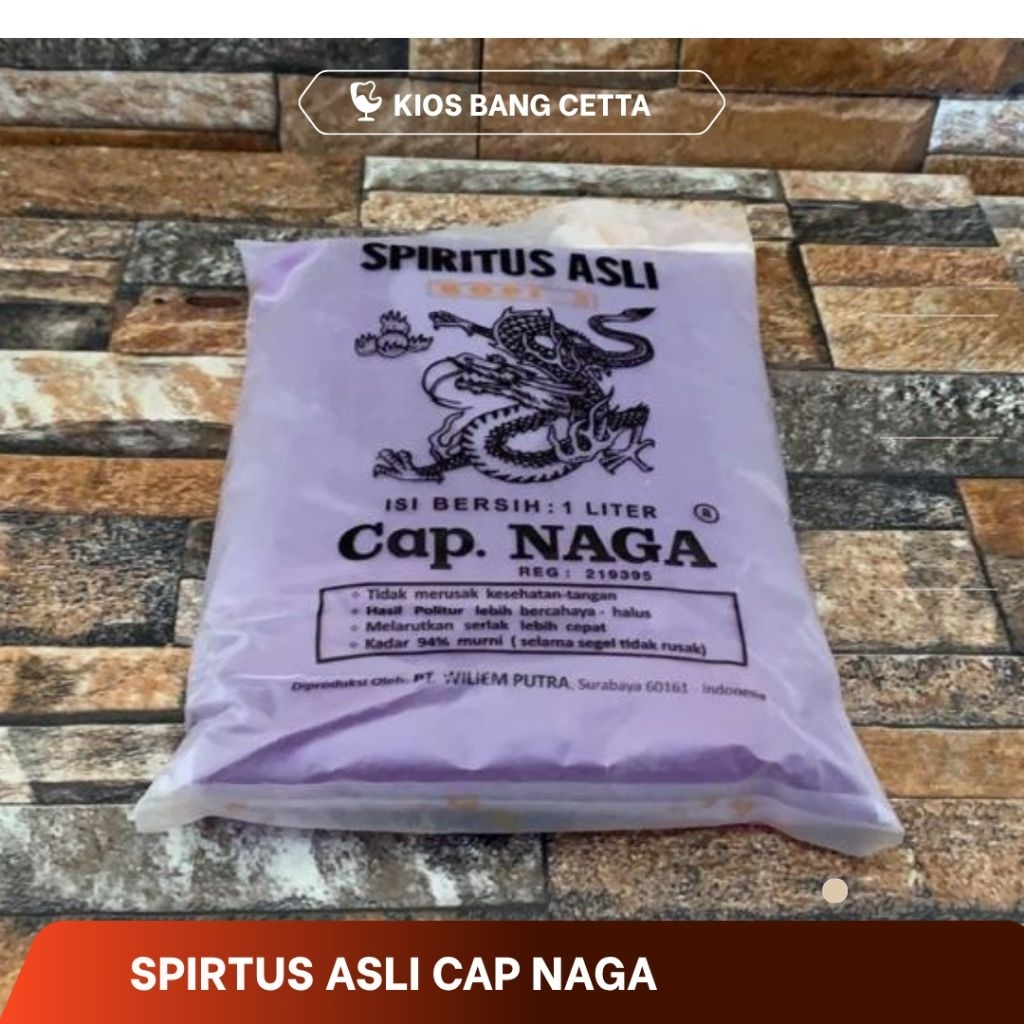 SPIRTUS ASLI CAP NAGA 1 LITER
