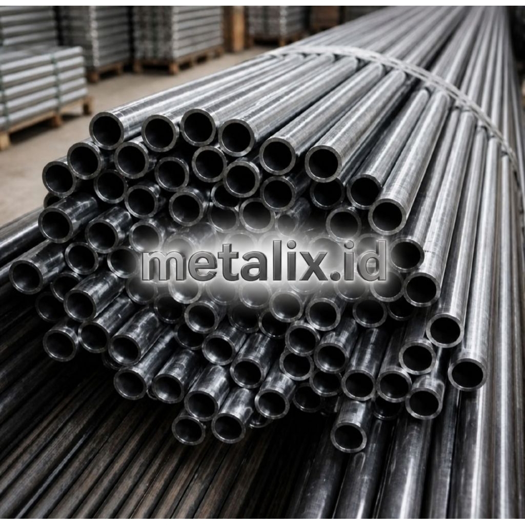 Pipa besi diameter 10mm tebal 1mm x 1meter