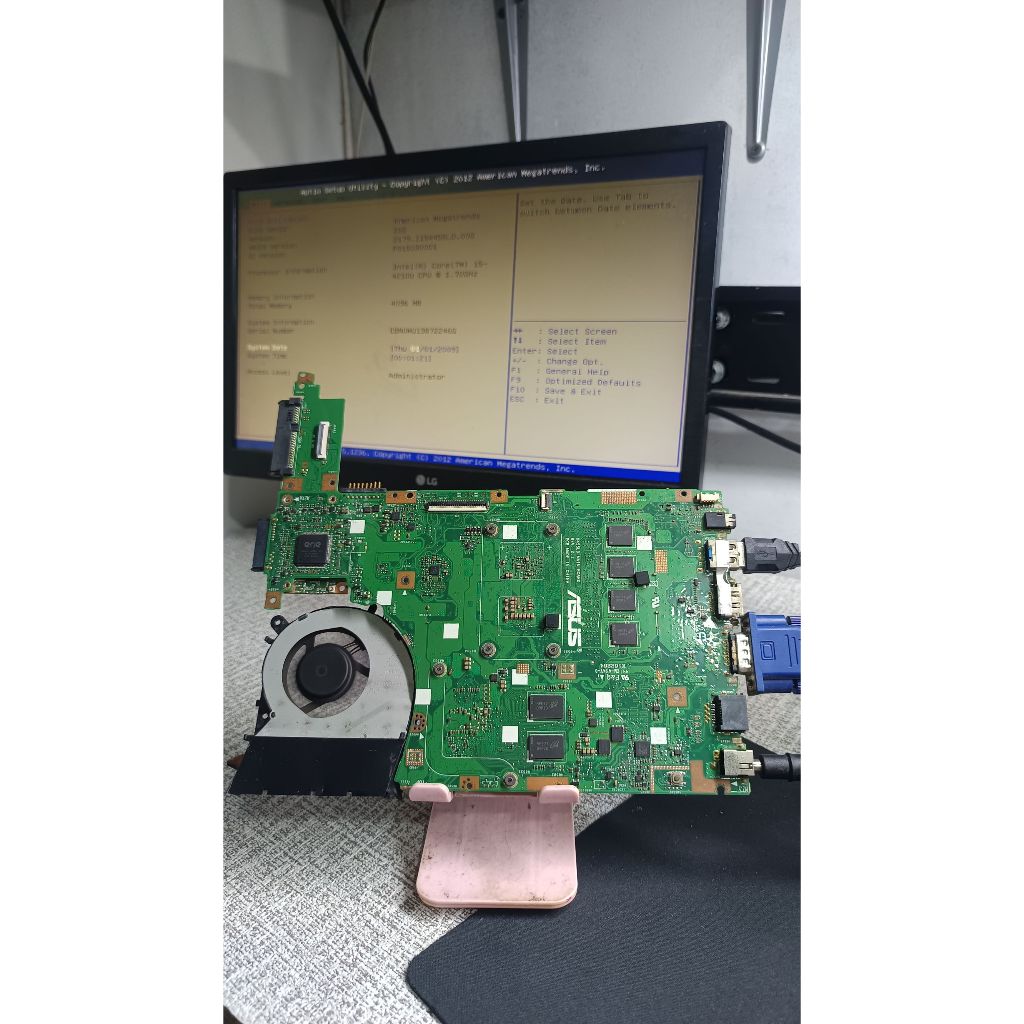 mesin mainboard asus A455l core i5 4210u