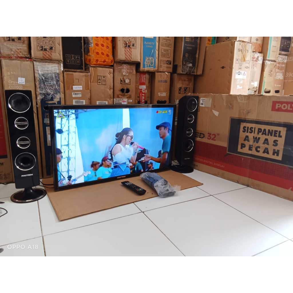 ANALOG TV LED POLYTRON 32 INC KONDISI BEKAS MASIH SEGEL (6231)