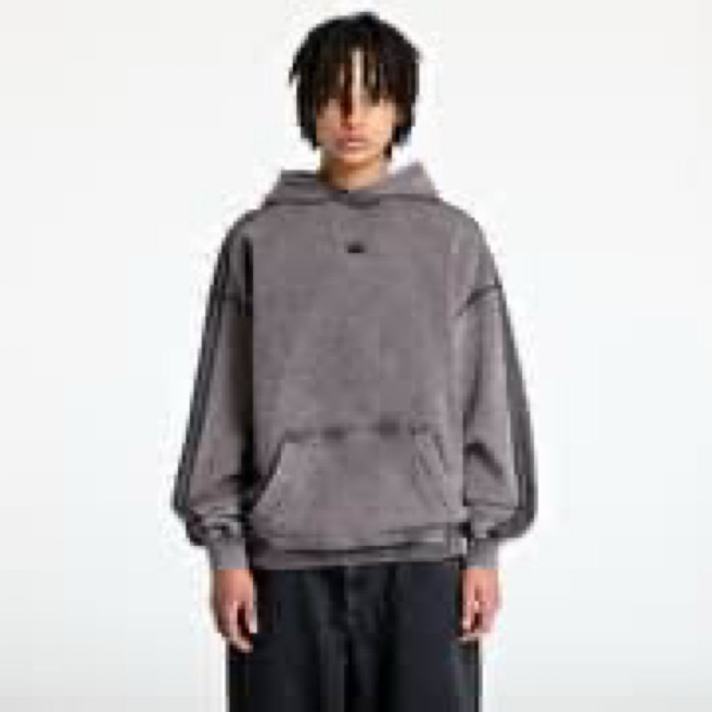 Hoodie Adidas Essentials Premium Washed Retro Logo Center Originals