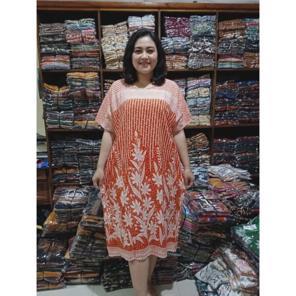 Daster Lowo Kalong Kelelawar Jumbo Batik Radian Solo Premium Sogan
