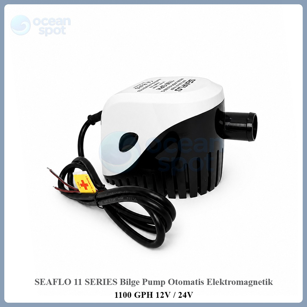 SEAFLO 11 SERIES Bilge Pump Otomatis Elektromagnetik 1100 GPH 12V24V (Pompa Celup Kapal 1100 GPH)