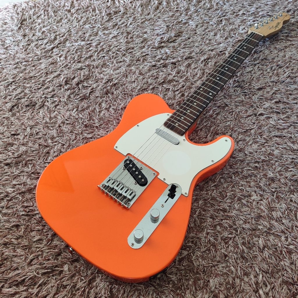 Squire Telecaster Affinity Gitar Elekktrik Second Mulus Orange