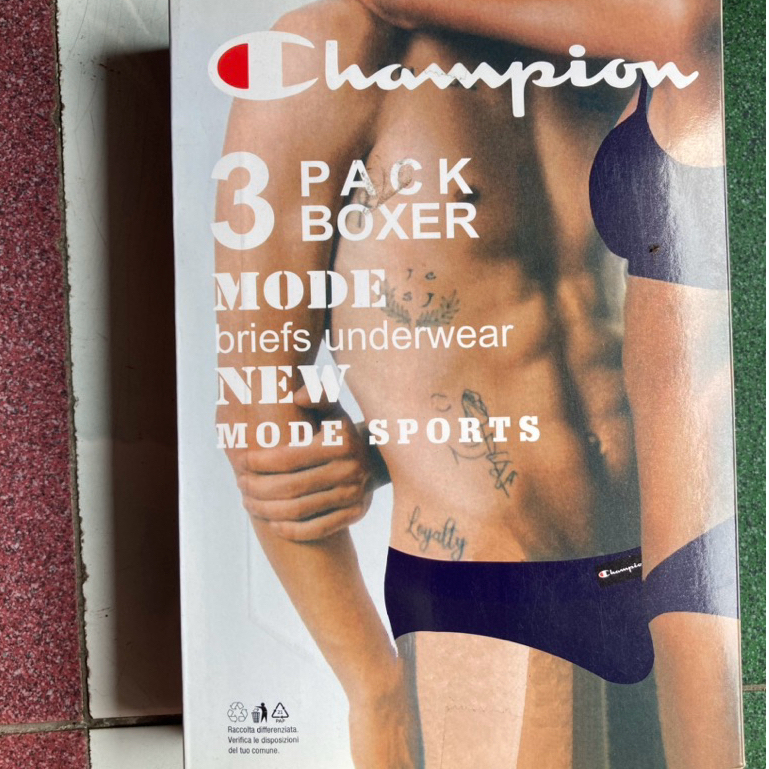 (3 pcs) Celana Dalam Pria Champion Brief Bahan Adem
