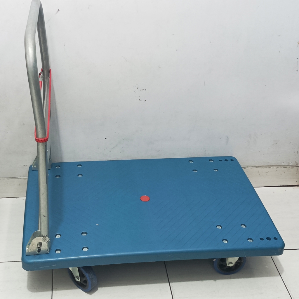 TROLI LIPAT TROLLEY TROLI GALON 90CM X 60CM TROLI SERBAGUNA KUAT DAN KOKOH BAHAN TEBAL PLASTIK PP Be