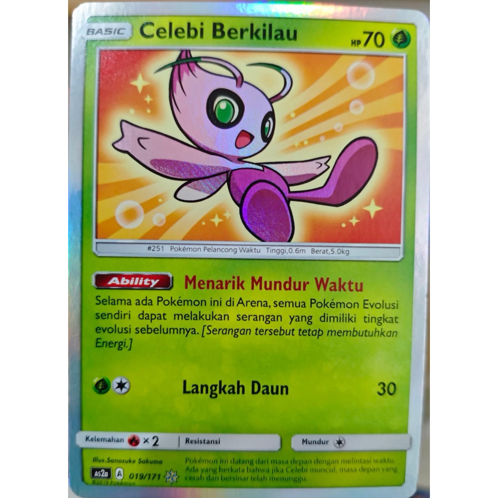 kartu Pokemon Celebi Berkilau