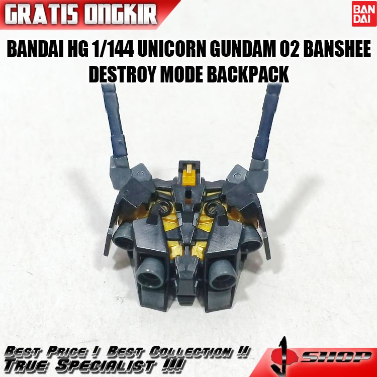 BANDAI HG 1/144 UNICORN GUNDAM 02 BANSHEE DESTROY MODE BACKPACK HG4040