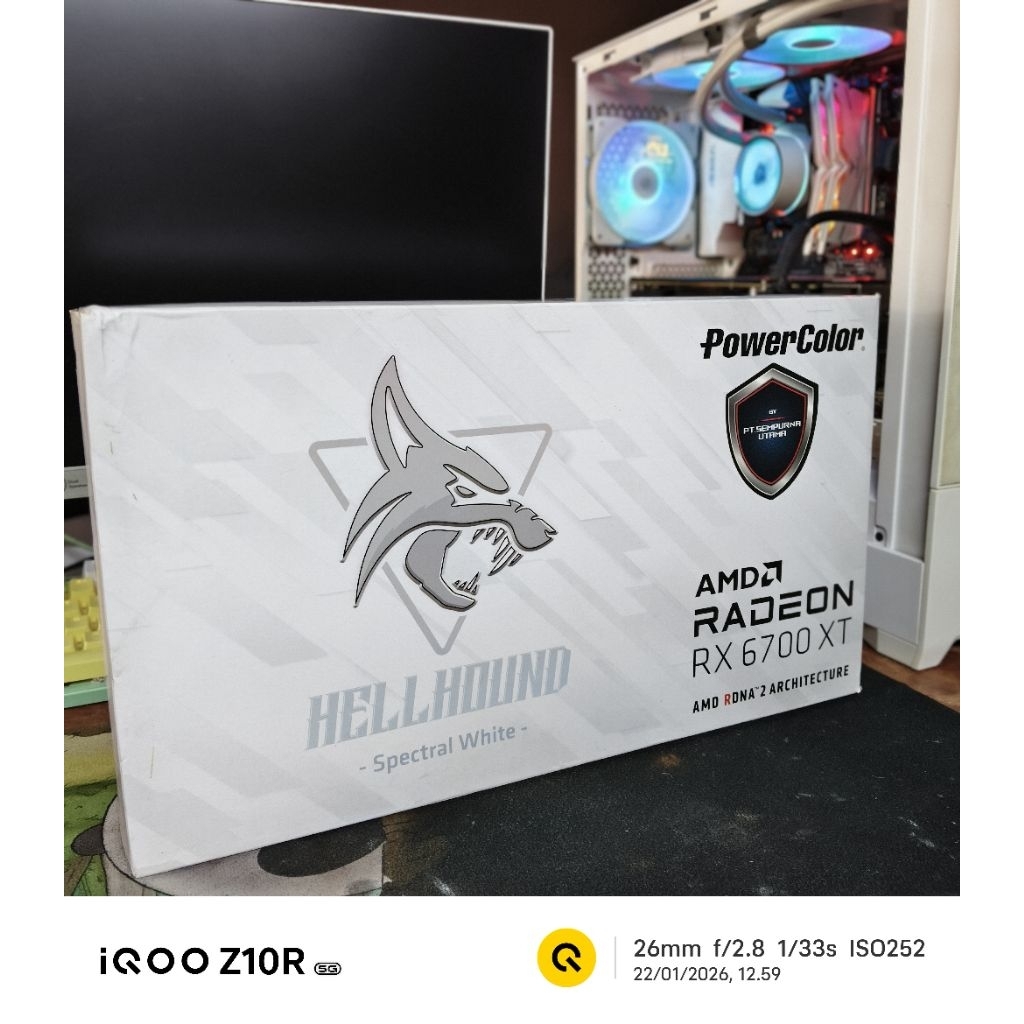 Powercolor Hellhound RX 6700 XT 12Gb White Rare