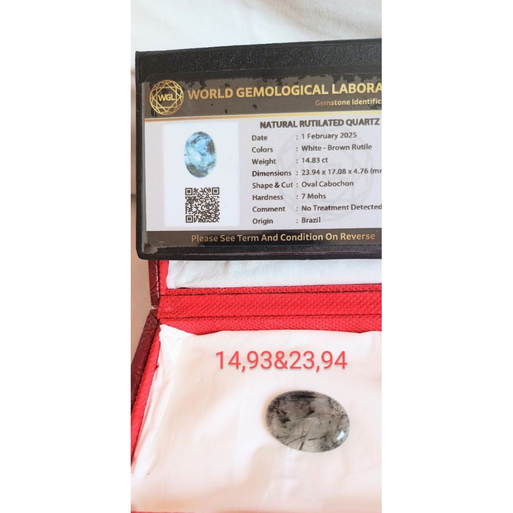 natural rutilated quartz
