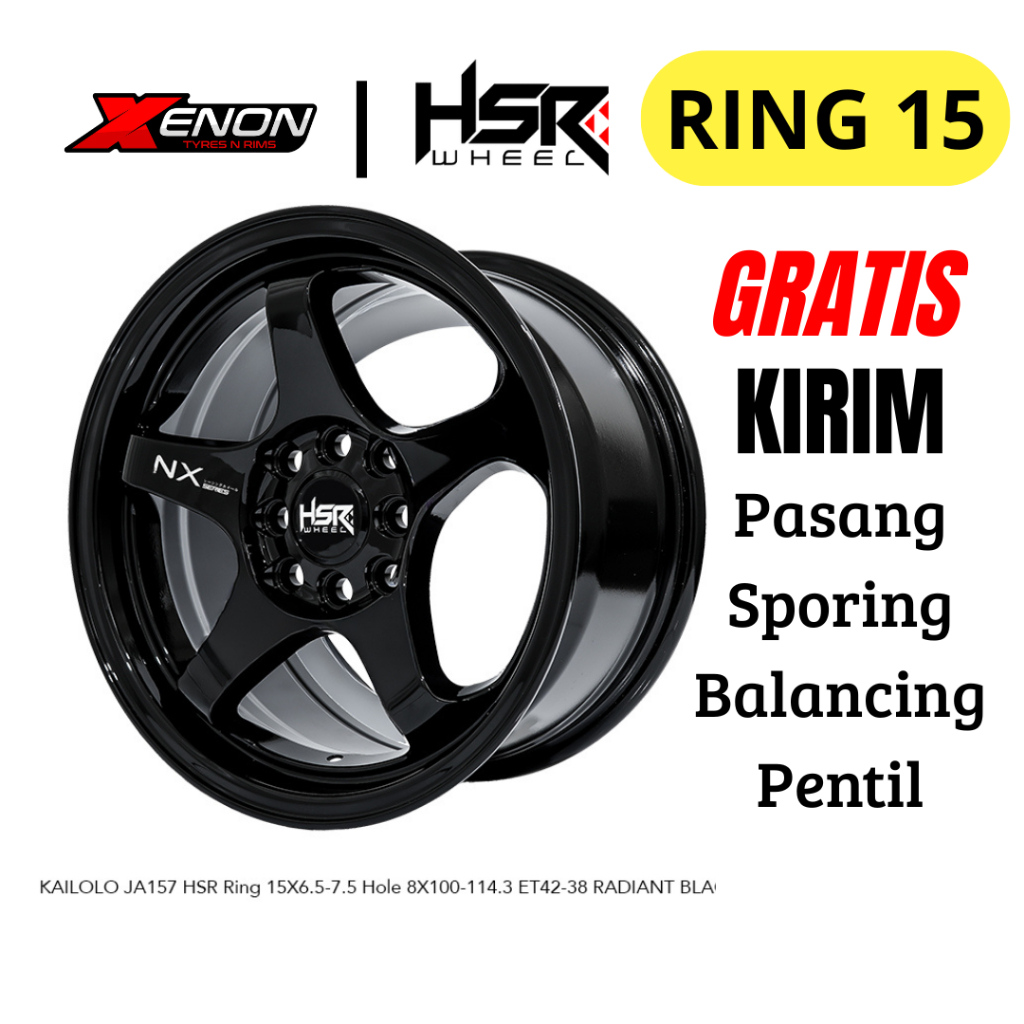 velg hsr kailolo palang 5 ring 15 untuk jazz agya calya sigra dan lainya toko velg dan ban ciledug