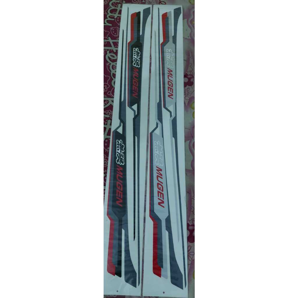 Stiker List Body Samping Honda Hrv Brv Jazz Mobilio Model Mugen / stiker list body Honda jazz model 
