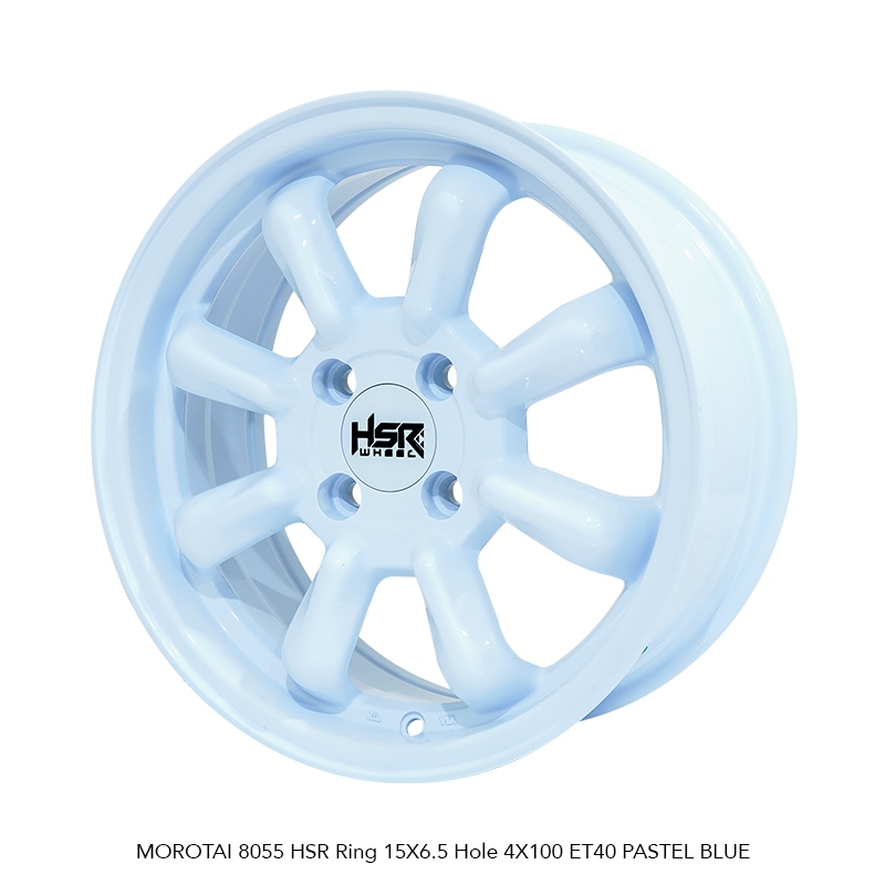 VELG MOBIL R15 HSR MOROTAI 8055 HSR R15X6,5 H4X100 ET40 PASTEL BLUE (SUPER SALE) 4 PCS VELG