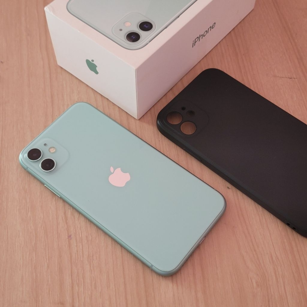 iPhone 11 green 128gb Green Mulus ex Beacukai setara iBox fullset.