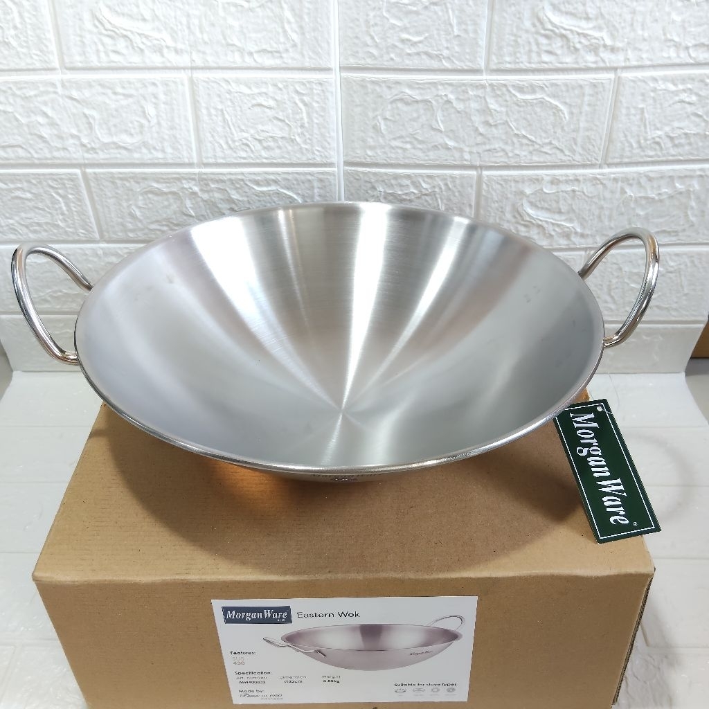 WAJAN BIMA Morganware Eastern Wok Stainless 430