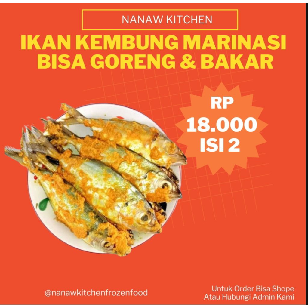 ikan Kembung Isi 2 Pcs Bisa Bakar/Goreng
