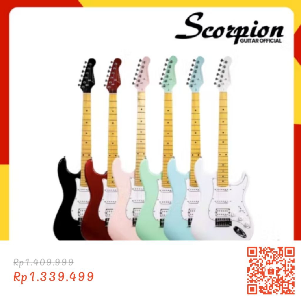 gitar elektrik scorpion ss 120