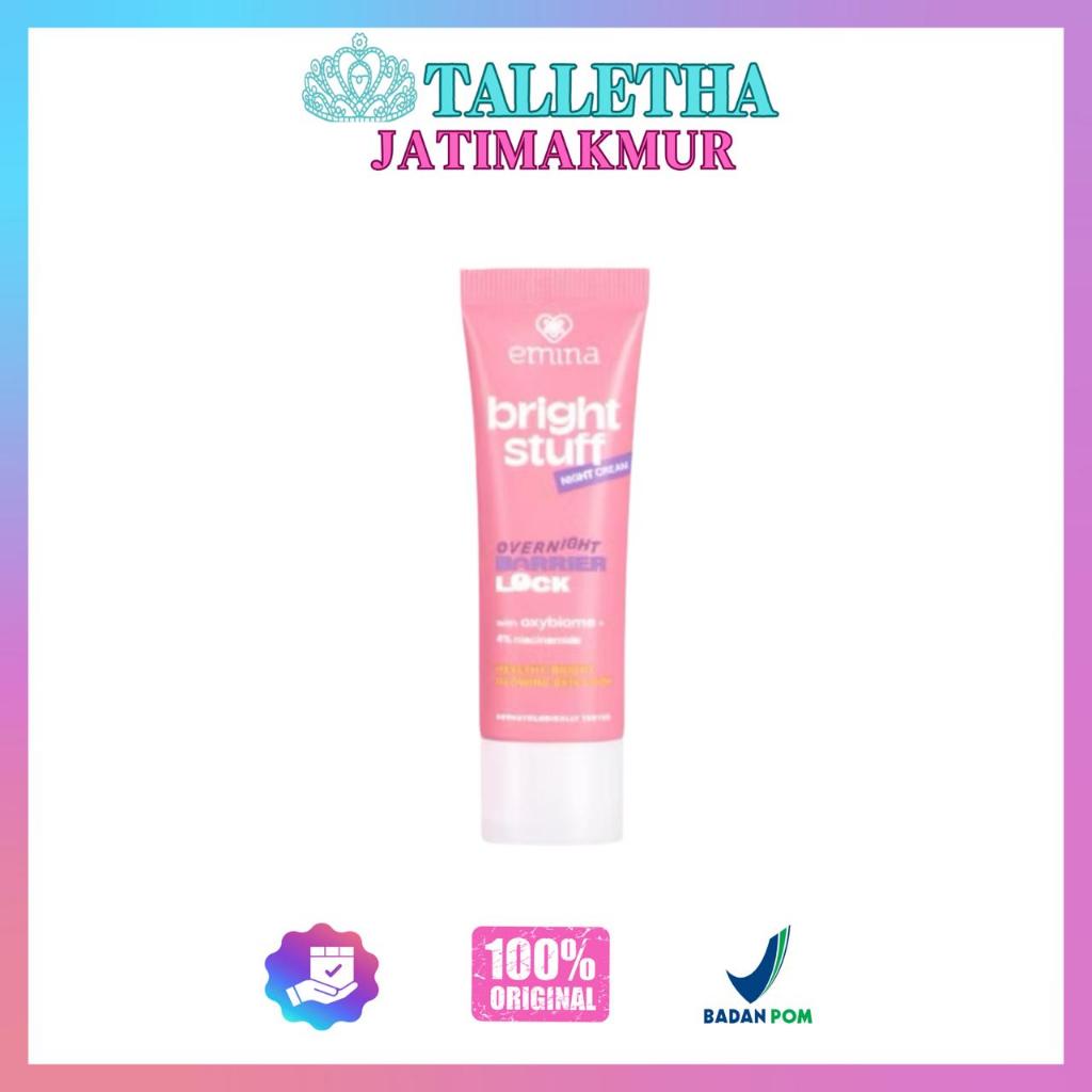 Emina Bright Stuff Night Cream 20g - Krim Malam (TALLETHA)
