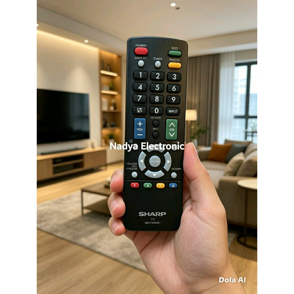 REMOTE REMOT TV SHARP LED LCD GB217WJSA ORIGINAL ASLI
