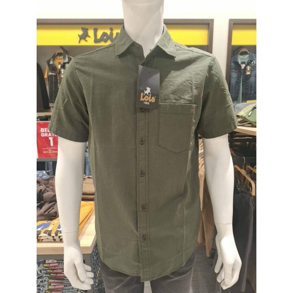 kemeja Lois 100% Original Slim Fit