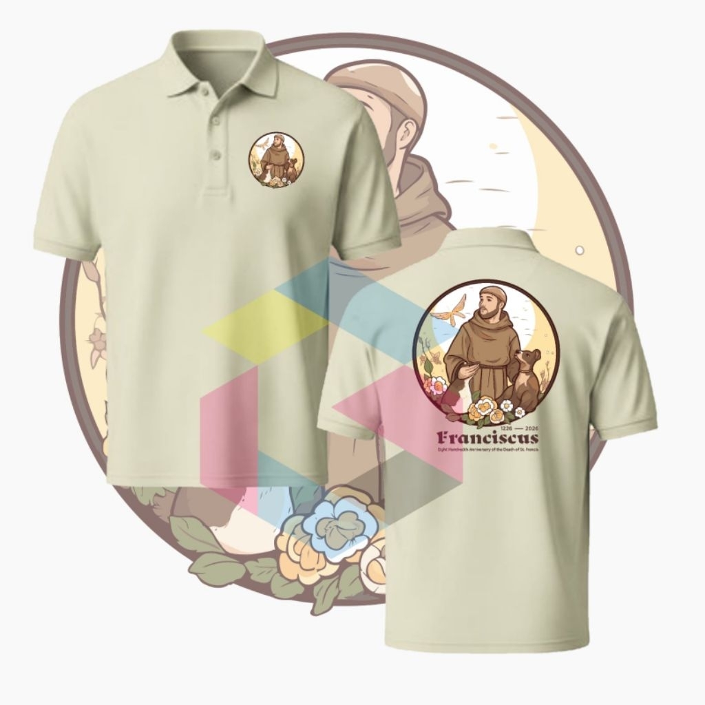 SERAGAM ST FRANCIS JUBILEE 2026 BAJU KERAH FRANCISCAN ACARA YUBILEUM YUBELIUM SANTO FRANSISKUS FRANC
