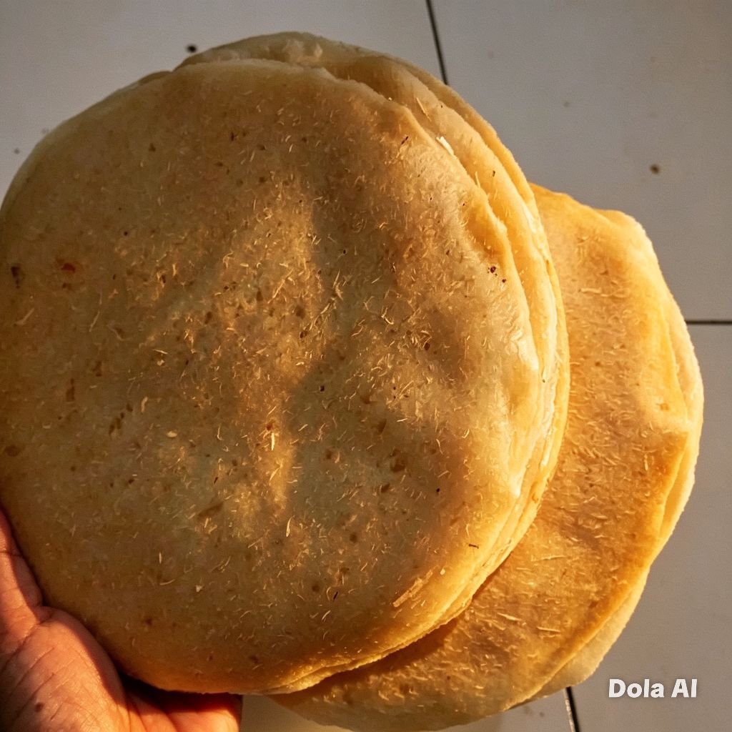 Kerupuk Opak Singkong Mentah - Paket Ekonomis 1 Ikat 25 Lembar