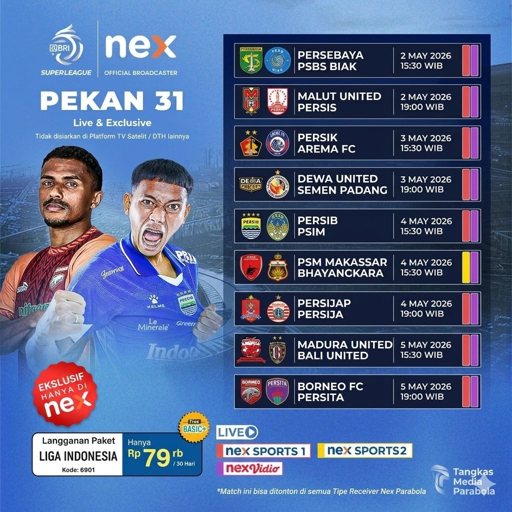 Paket LIGA INDONESIA Nex Parabola