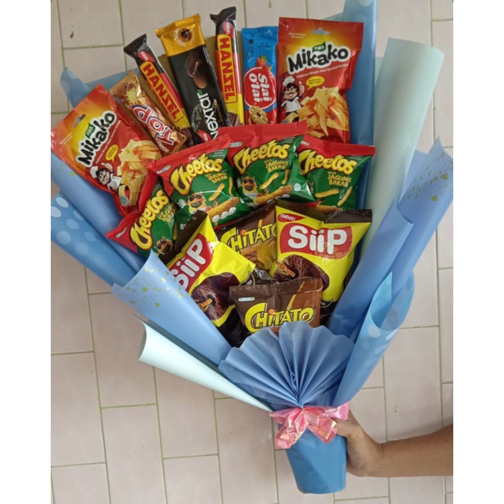 Snack bucket hadiah ultah anak/pacar/wisuda. hadiah murah, hadiah unik.