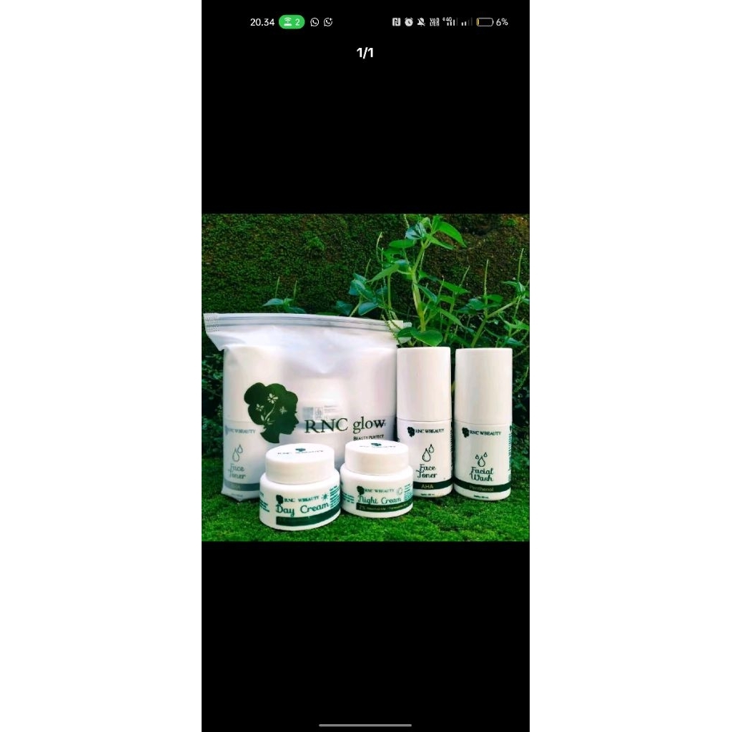 RNC  GLOW Skincare Luxury Mencwrahkan Wajah