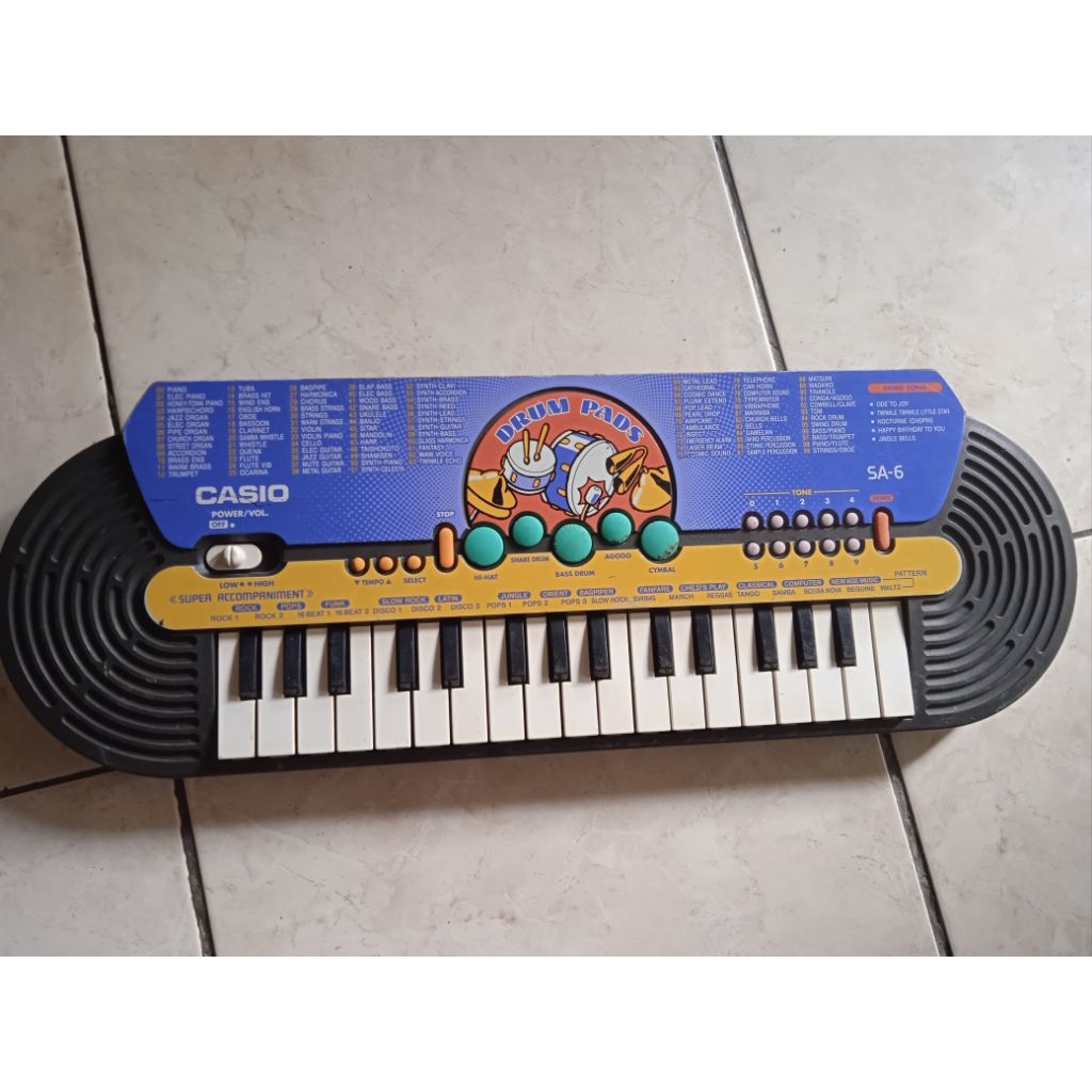 keyboard Casio Sa 6 bekas normal