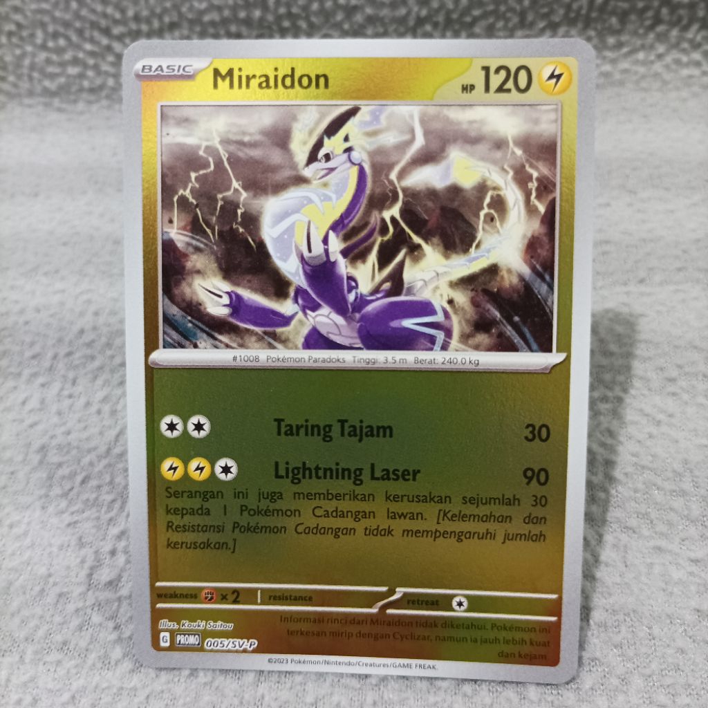 Pokemon indonesia TCG miraidon 005/SV-P scarlet violet promo card