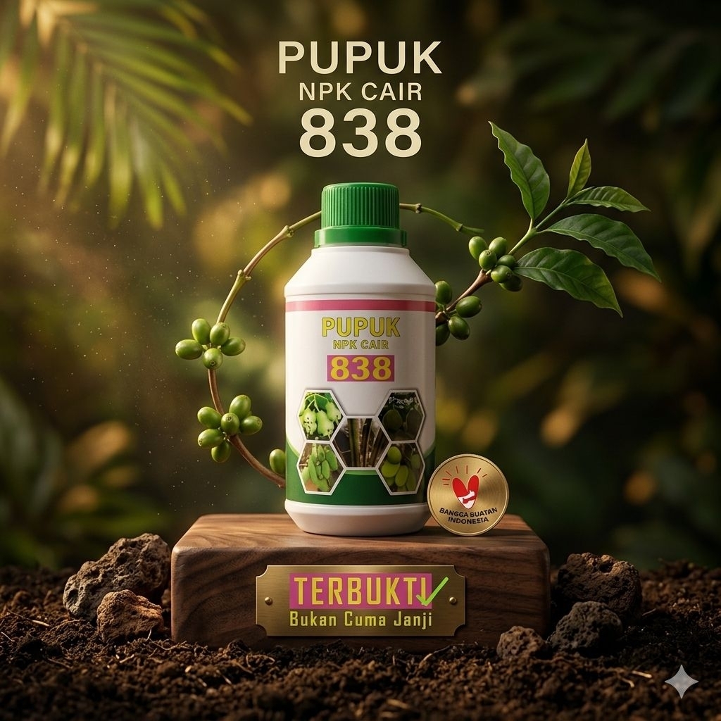 NPK CAIR 838 PUPUK NPK NETTO 250 ML SEMUA TANAMAN CEPAT BERBUAH PUPUK ORGANIK
