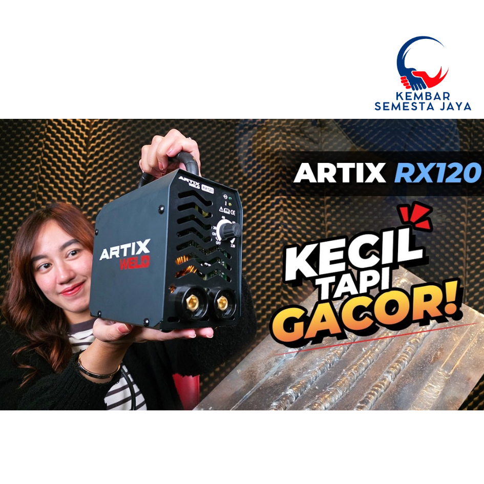 ARTIX RX120 Model Baru Mesin Travo Las 120 A Inventer 450 w Jepang Mma Kawat Mmai Watt Rendah Listri