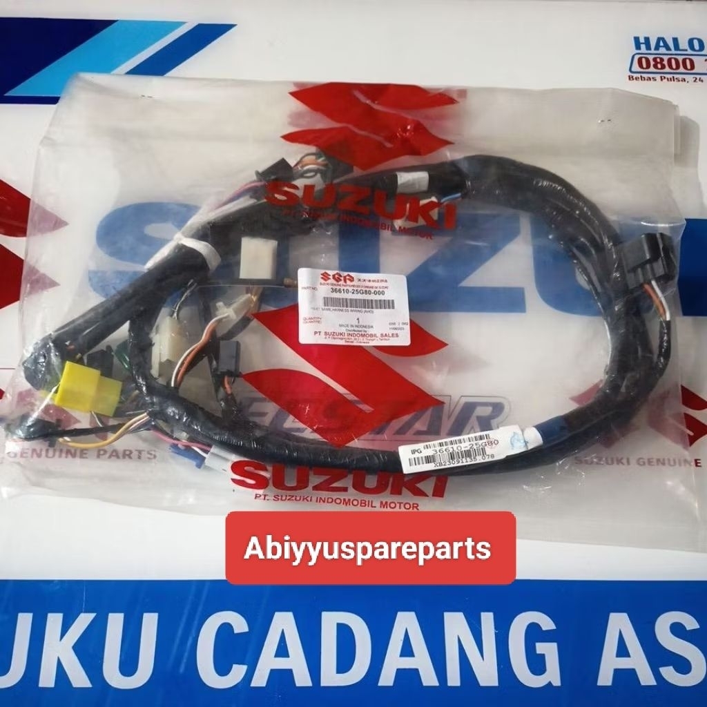kabel bodi body satria fu full set 2012-2013 AHO (lampu menyala otomatis) original sgp 36610-25G80