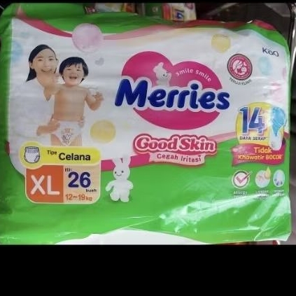 Merries Popok bayi popok celana XL 26