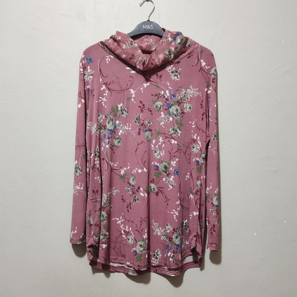 Vintage floral turtleneck floral turtleneck flower turtleneck vintage turtleneck y2k turtleneck shab