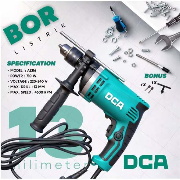 Bor Listrik Impact 13mm (710w) Merk DCA