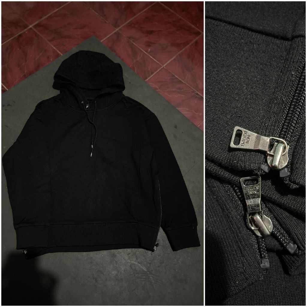 Hoodie Hitam Neil Barrett