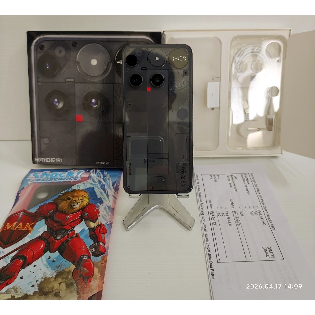 Nothing Phone 3 5G 16/512 Gb Garansi On baru2 bln Inter Global Original Bea Cukai likenew 100% bs tu