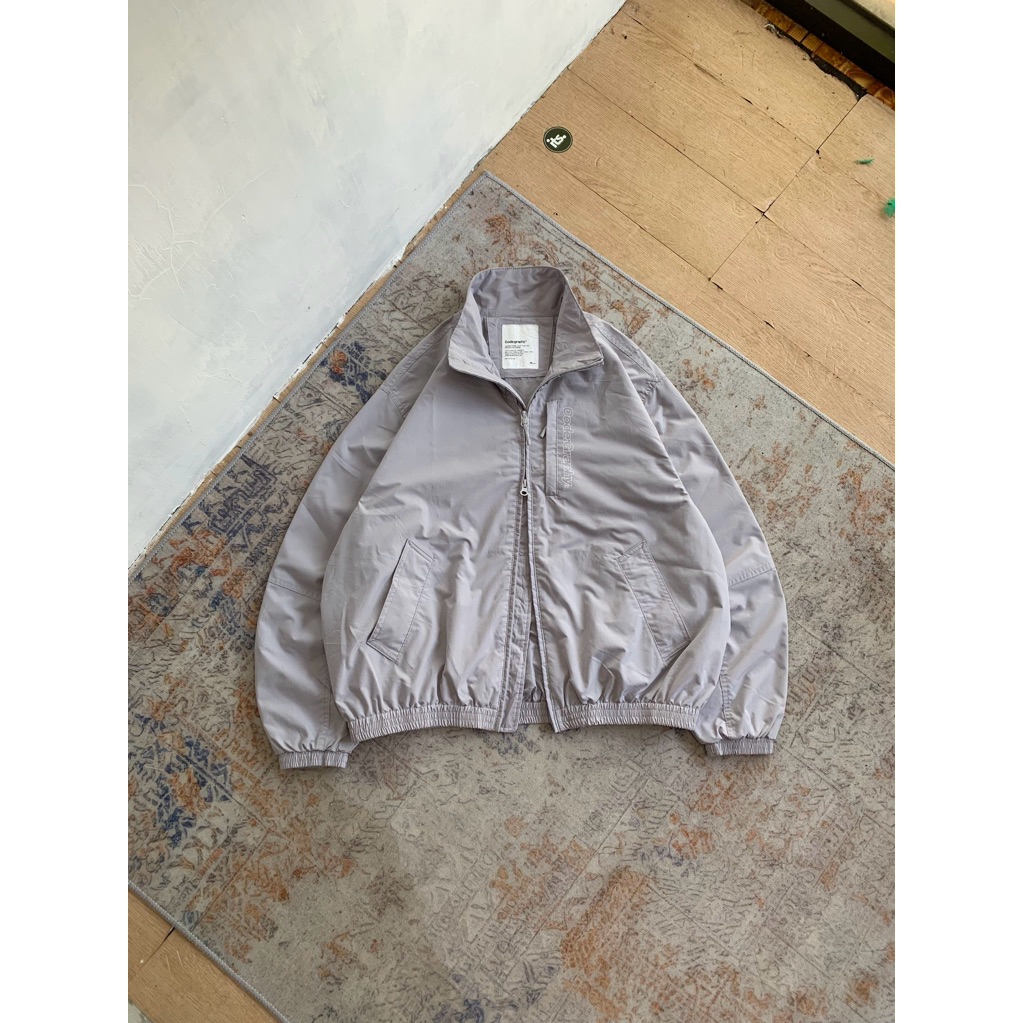 Code graphy two way zip up jacket