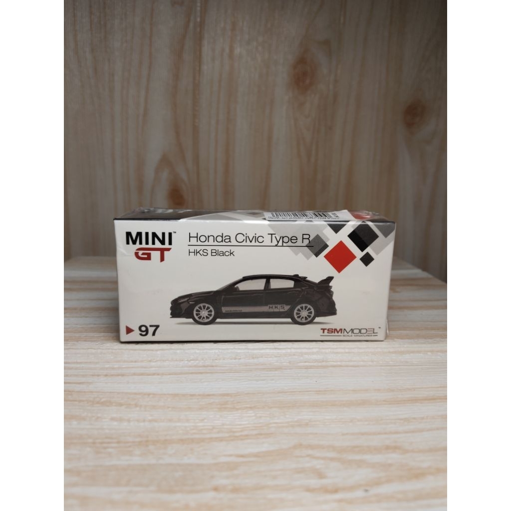 Mini GT Civic type R Black HKS No 97