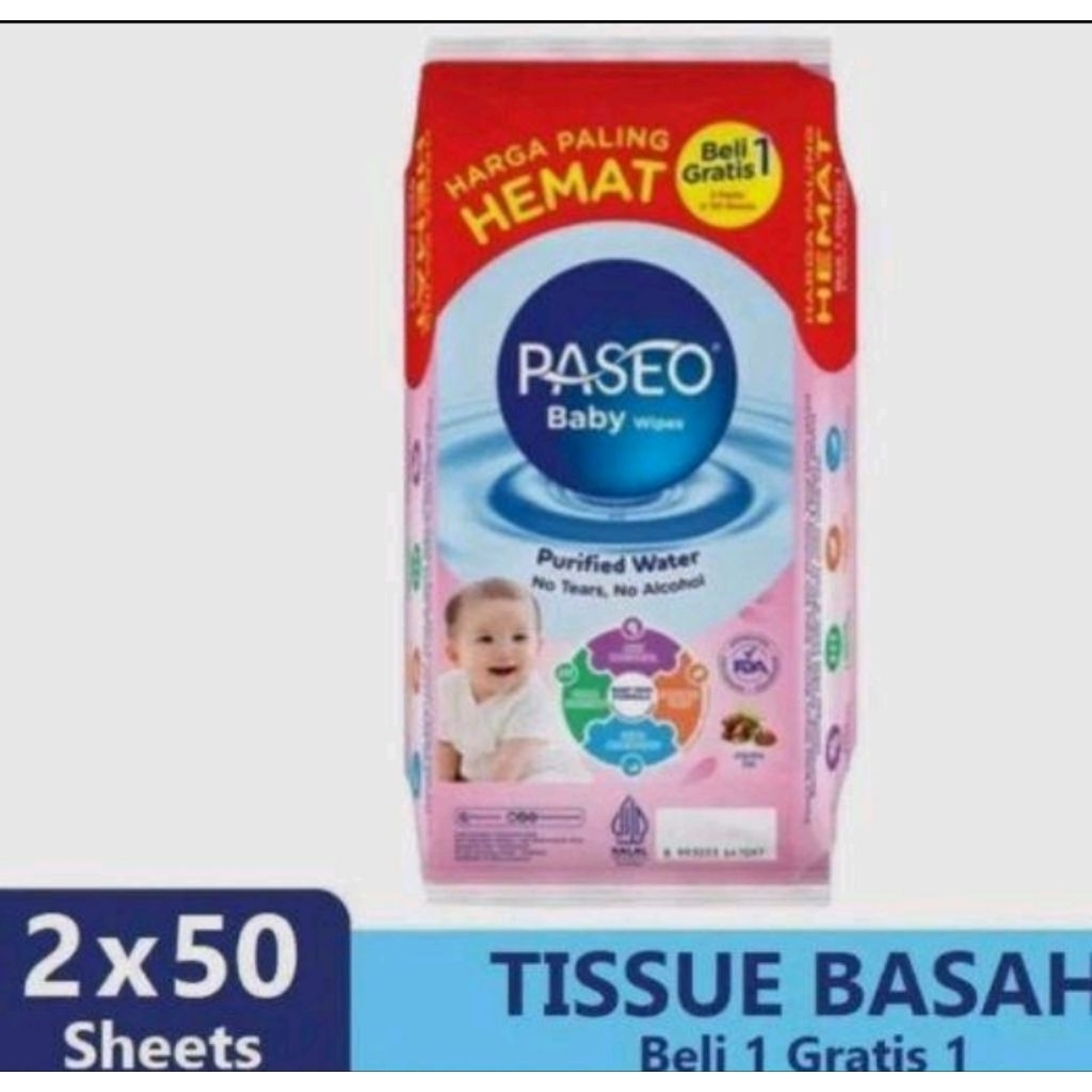 TISSUE BASAH / TISU BASAH PASEO / PASEO TISU BASAH NON PARFUME