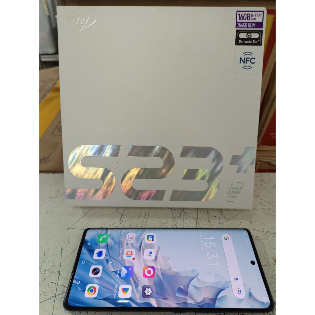 Itel s23 plus / s23+/ second / ram 8+8 / internal 256gb